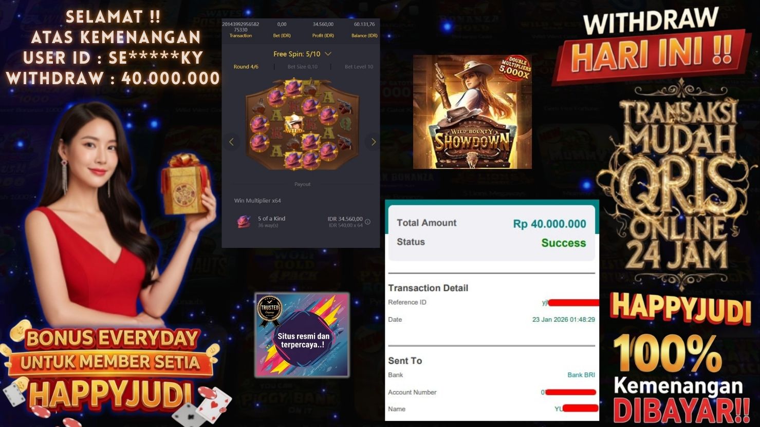 HAPPYJUDI JACKPOT SLOT WILD BOUNTY SHOWDOWN